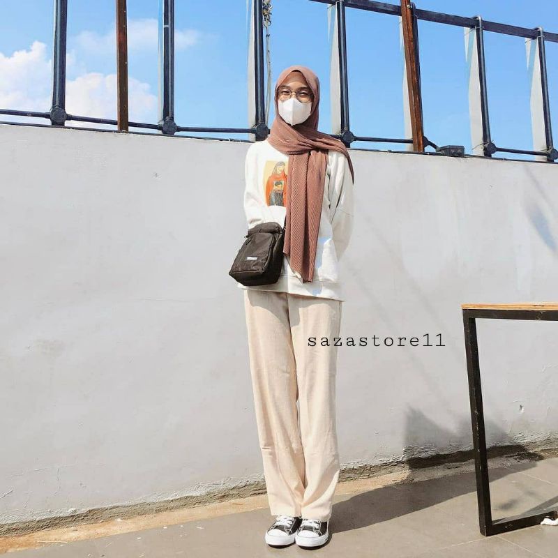 Kulot Linen Highwaist SEOUL Kulot Linen Laura Slim  Celana Kulot Linen Cullote / SEOUL Kulot Linen