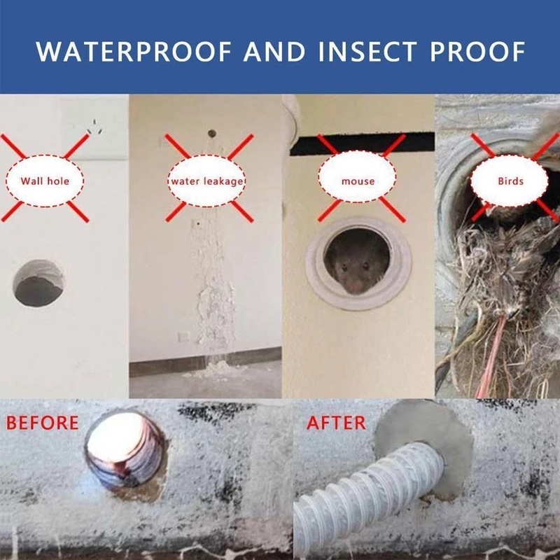 [Air-conditioning Hole Waterproof and Insect-proof Sealing Glue] [Sewer Kitchen and Bathroom Pipe Waterproof and Windproof Sealing Mud] [Wall Hole Repair Sealing Mud]