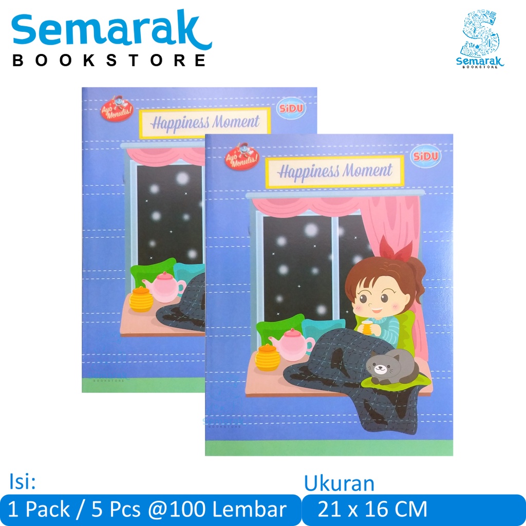 

SiDU Sinar Dunia Buku Tulis Sekolah Perlengkapan mencatat [1 Pack / 5 Buku @100 Lembar]
