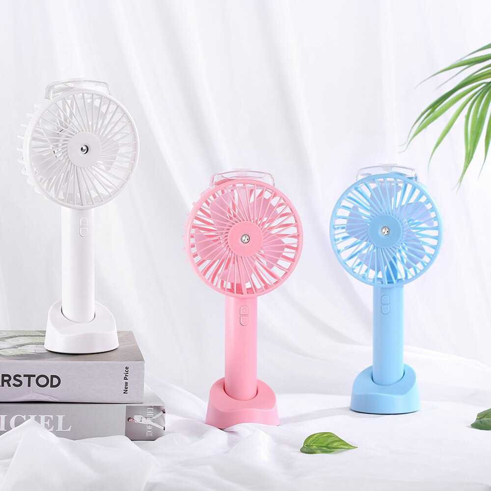 Best Item Kipas Angin Meja Humidifying Spray Portable Fan Hg F168 Shopee Indonesia