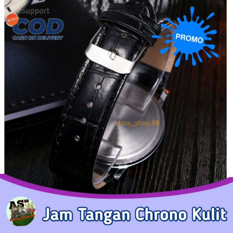 Jam Tangan Pria Analog bukan Led Digital Sport Cowok Wanita Strap Kulit Keren Korea Kekinian Terlaris Promo Murah bisa Cod Belum Anti Air Grosir