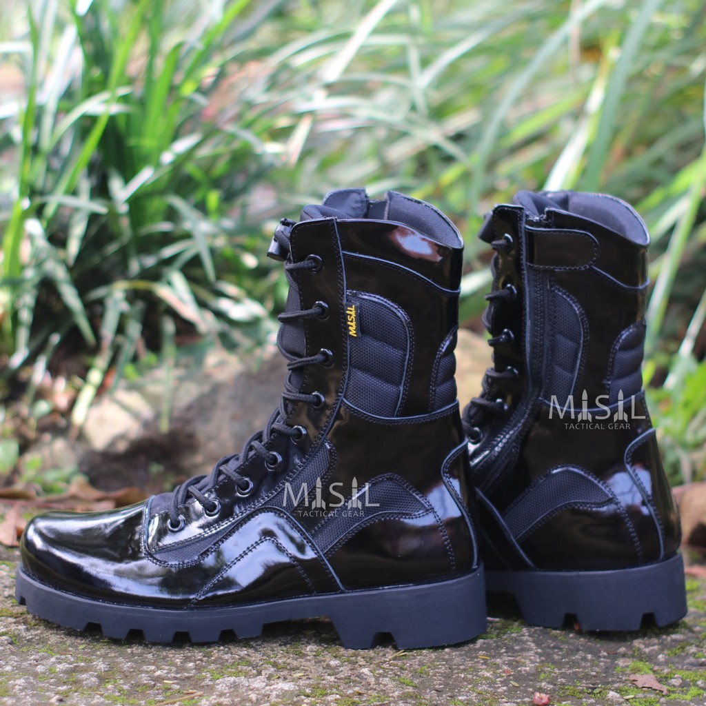 SEPATU PDL LGR RADIAL MISIL KULIT ASLI SEPATU PDL TNI POLRI SECURITY SATPAM SEPATU BOOTS PRIA WANITA