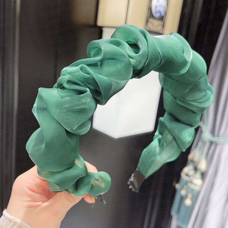 BANDO JUMBO ORGANZA SCRUNCHIE HEADBAND KOREA PREMIUM BERKUALITAS BEST SELLER