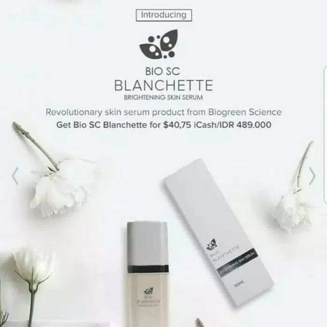 Bio Sc Blanchette Biogreen Brightening Skin Face Serum Original