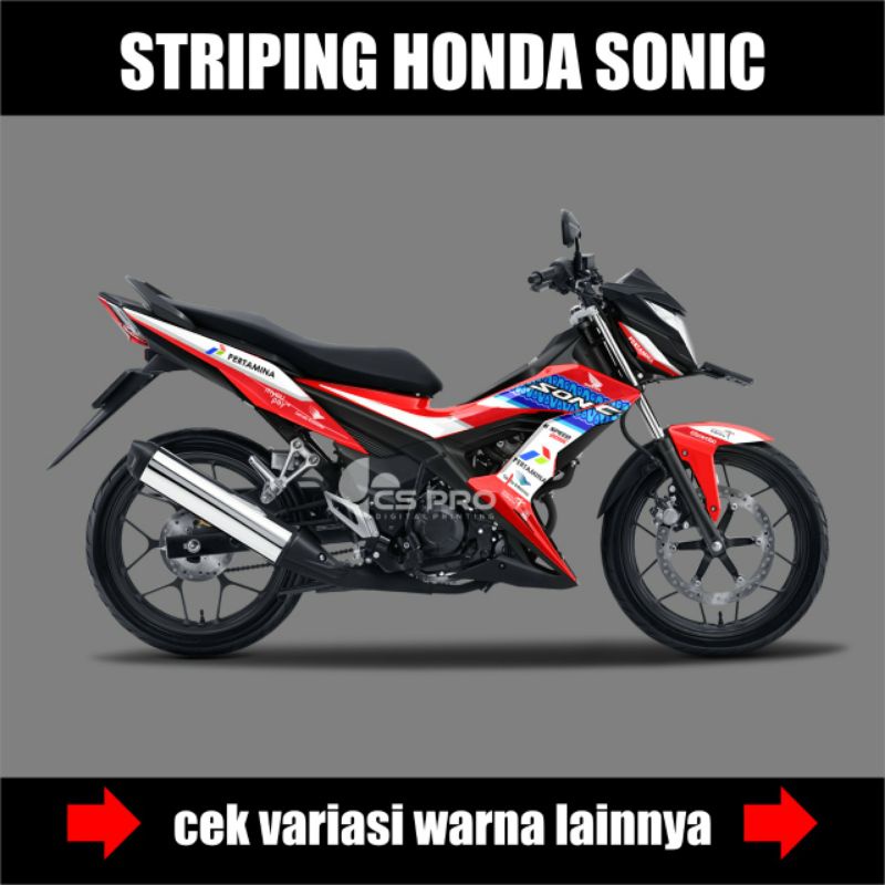 STIKER STRIPING HONDA SONIC 150R MANDALIKA