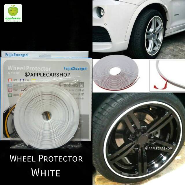 Wheel Protector // Lips / lis Velg Pelindung Velg Putih