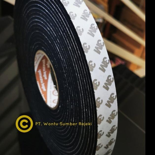 

♬ Soft Tape / Double Tape Foam 3M hitam , 8 mm x 10 meter tebal 3mm ✪