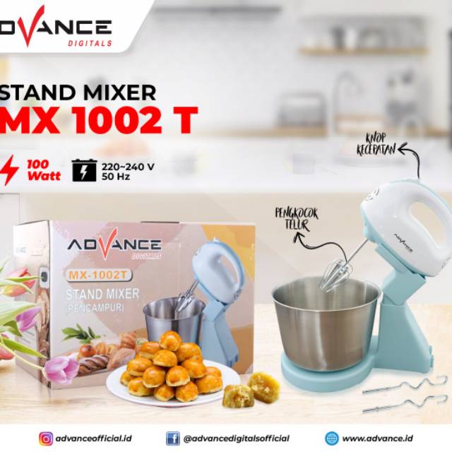 Stand Mixer / Mixer com / MIXER Murah / Mixer duduk Advance MX 1003T / MX1003T / MX333 2 LITER