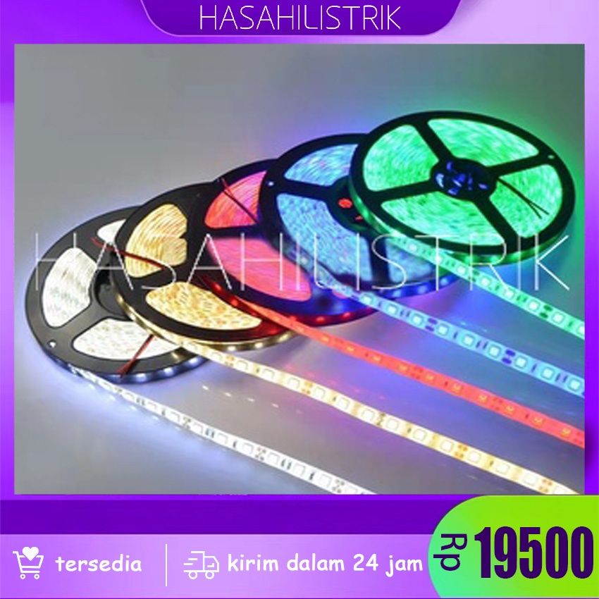 【Lokal dalam stok】LED STRIP 3528 IP44 DC 12V 4M FULL WATERPROOF LAMPU PLAFON LAMPU ETALASE TAHAN AIR