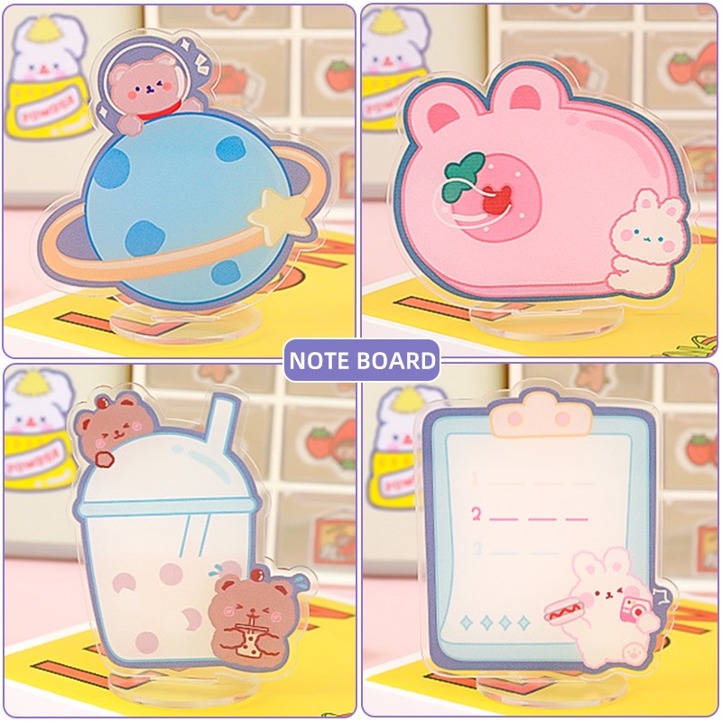 Creative Cartoon Transparent Acrylic Message Board Erasable Note Whiteboard