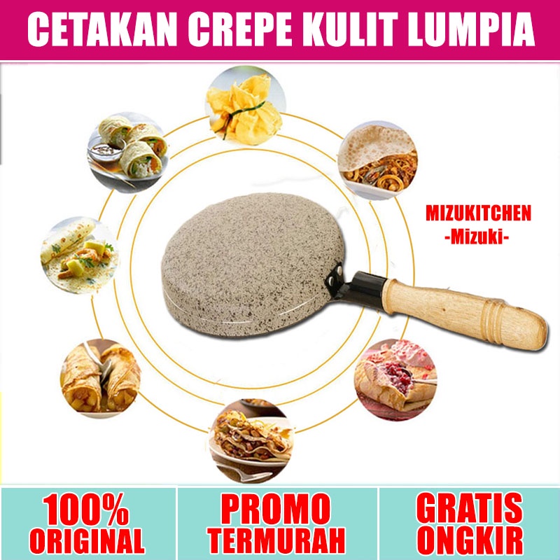 Mizuki Cetakan Crepe Maker Moegen anti lengket - kulit lumpia dadar gulung martabak