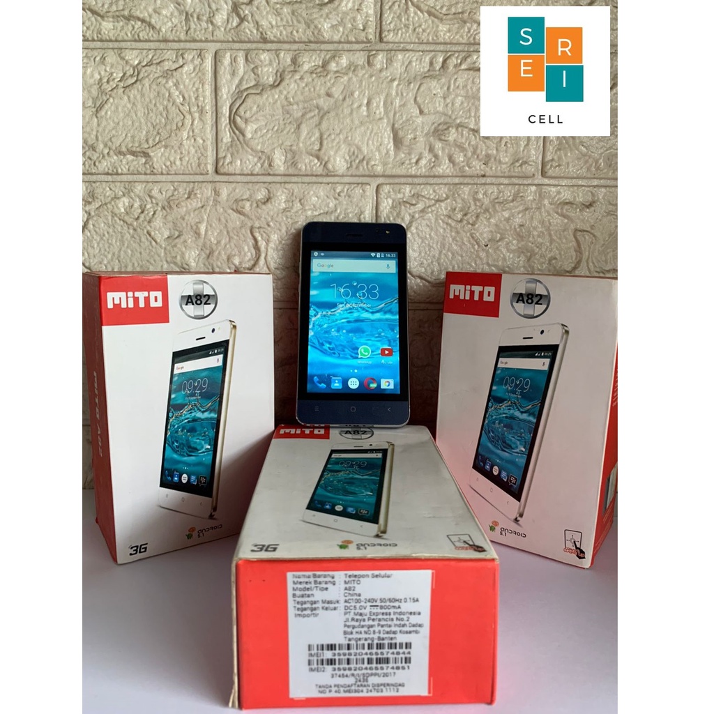 HP MITO A82/ MITO A900 Android Promo Cuci Gudang RAM 512MB Penyimpanan 4GB Lollipop Plus SDCard VGen