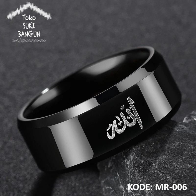 Ring Men / Cincin Pria ARABIC Prayer Metal Stainless Steel MR-006