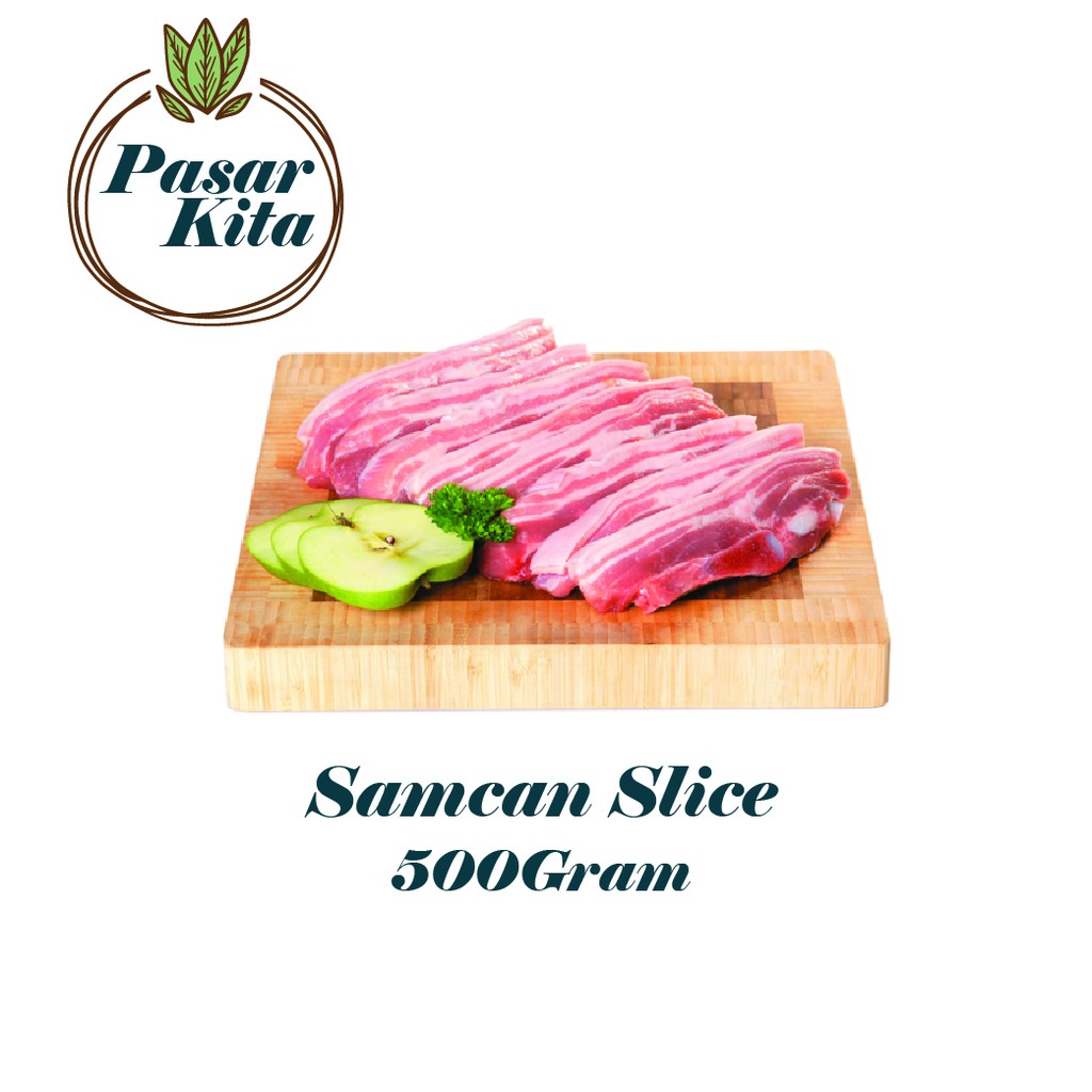 

Samcan Slice | Daging Babi Bagian Perut Slice | Pork Belly Slice - BBQ - Shabu Shabu - Samgyeopsal 500gram