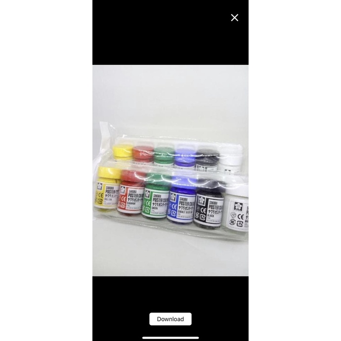 

TERBARUU!! Cat poster sakura set isi 6 15 ml basic color TERBARU