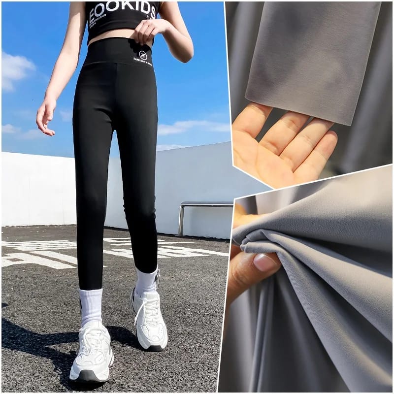 CHLOE LEGGING SWEAT PANTS CELANA GYMNASTIC ANAK REMAJA CEWEK KOREA IMPORT