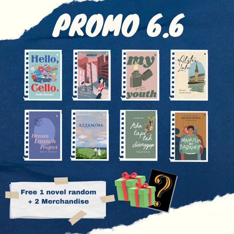 Promo 6.6 Novel Best (Free 1 Novel + 2 merchandise)