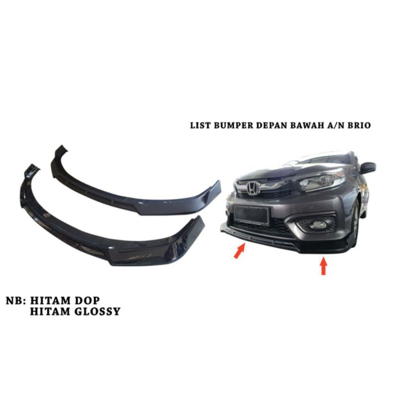 LIST BUMPER ALL NEW BRIO BLACK DOFF