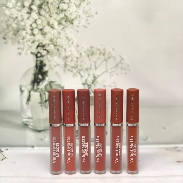 [12PCS] LIPCREAM NUDE HASAYA GIRL VELVET MATTE  H6066