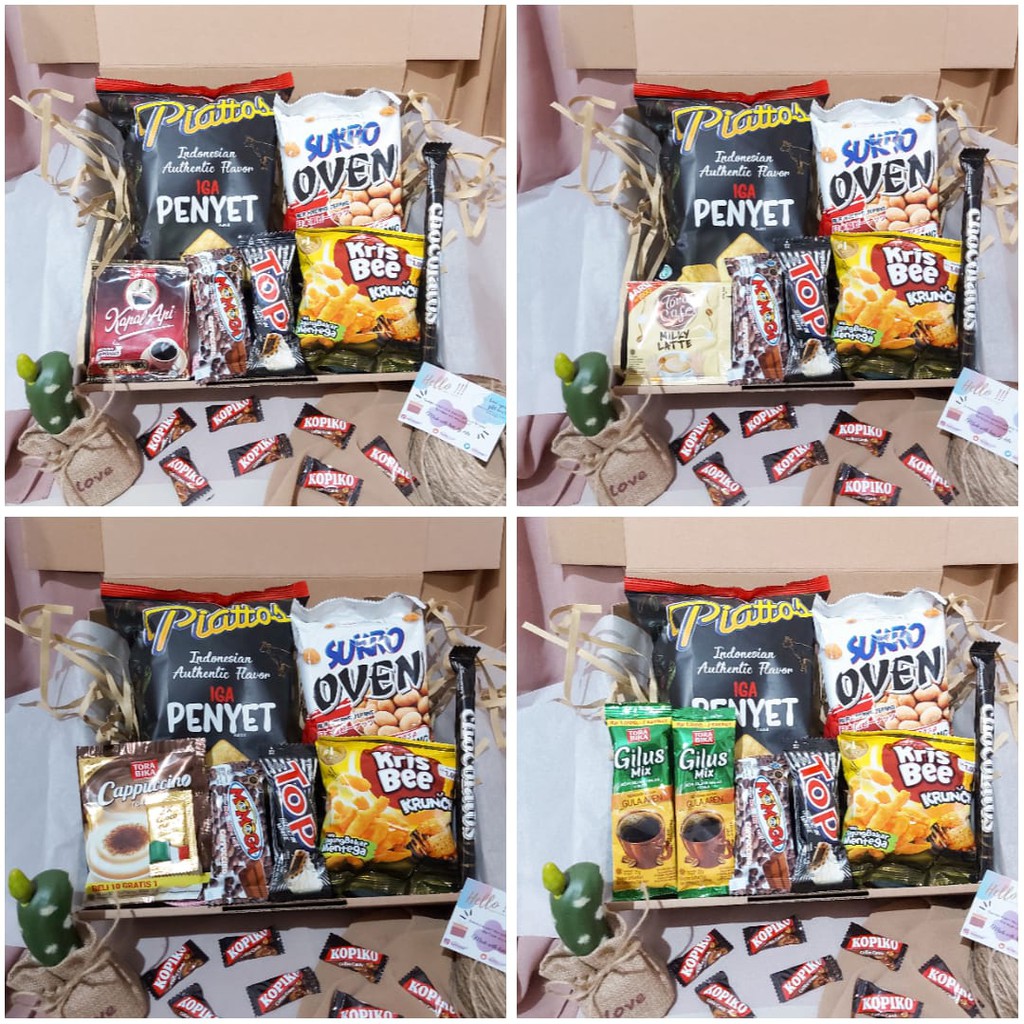 

[ READY] "Black Series" Large Size SNACK BOX / GIFT BOX [BIRTHDAY / GRADUATION]