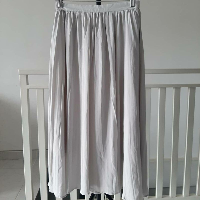 midi pleated skirt rok midi plisket by GU uniqlo