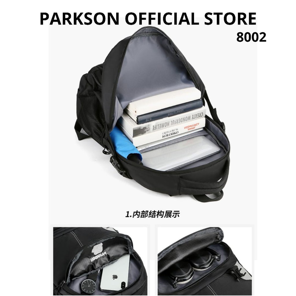 Tas Ransel pria Parkson (Import)/Waterproof/ Tas Traveling/Tas Pergunungan/Tas murah import (8002)