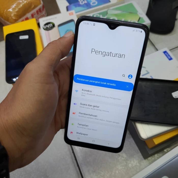 hp Samsung A10s 2/32GB batang sein net