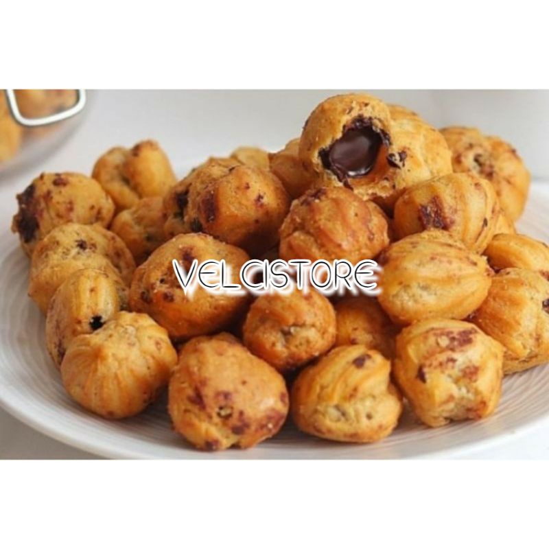 

SNACK KUE SOES/KUE/BISKUIT SUS COKLAT 500GR