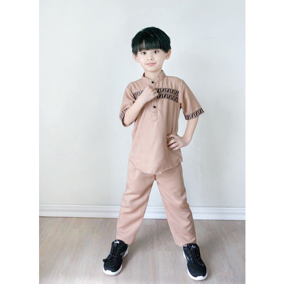 Baju Koko Anak Laki - Laki // Stelan Koko kurta FF Anak 2 - 9 THN