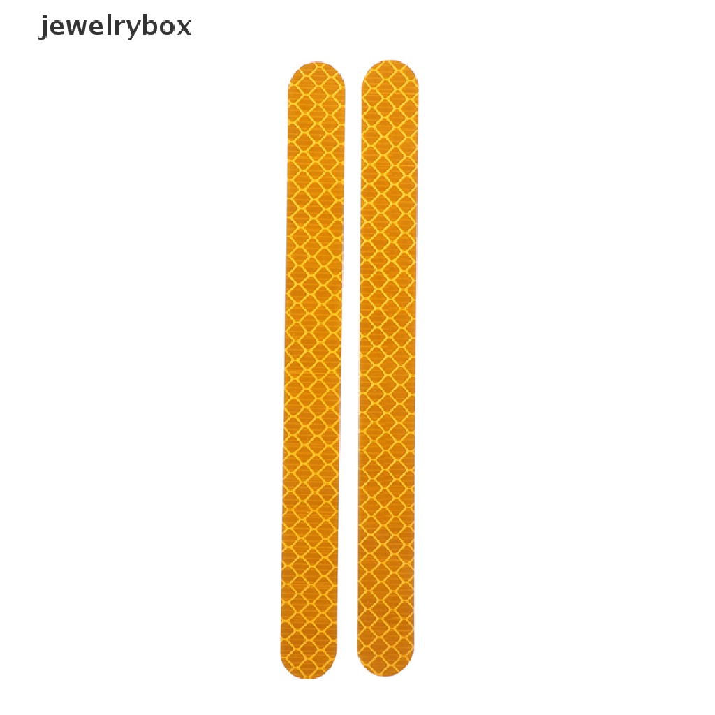 2pcs Stiker Reflektif Untuk Kaca Spion Mobil