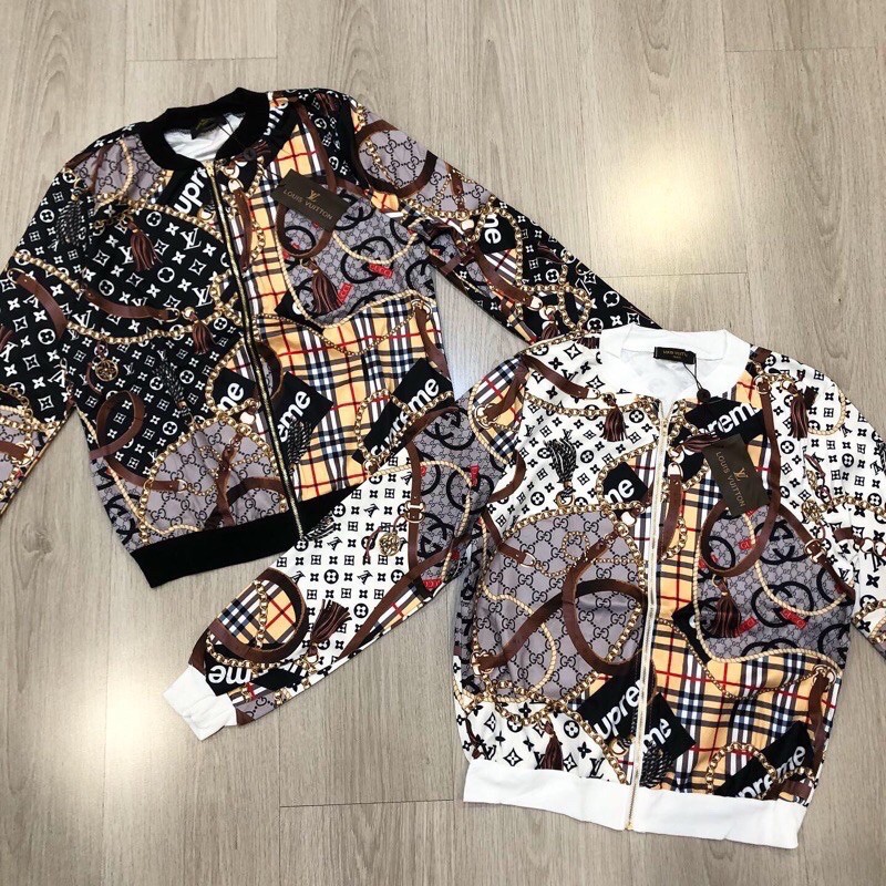 jaket LV supreme import