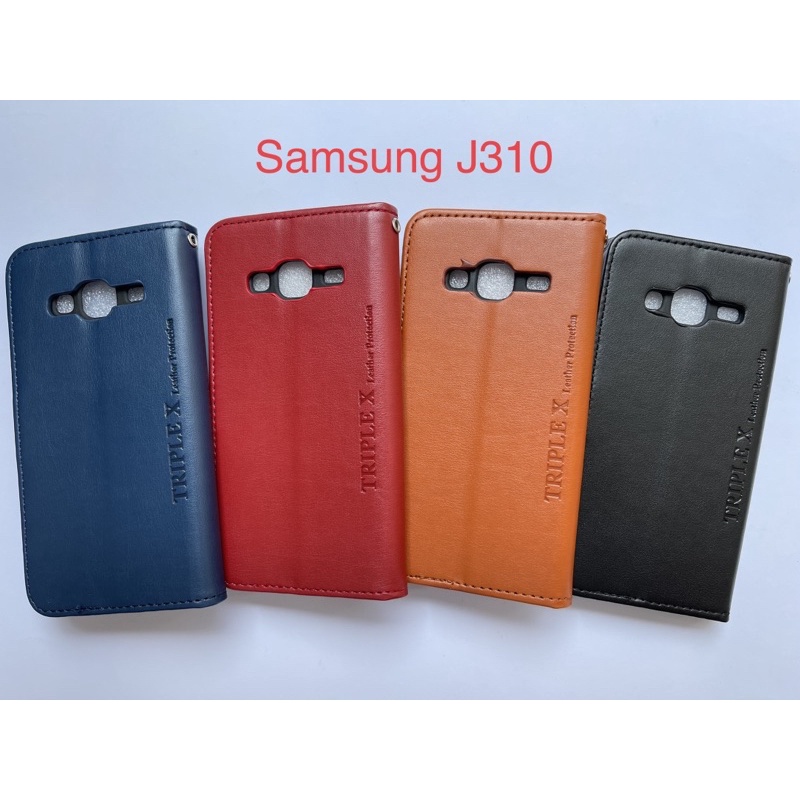 Leather Wallet Flip New Samsung J310