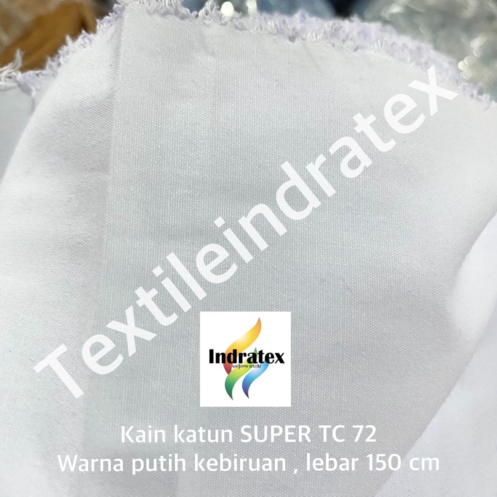 ( per 1 roll ) bahan kain katun putih tebal polos SUPER TC 72 gulung lebar 150 cm isi 54 meter baju hem kemeja putih seragam sekolah backdrop background foto gamis koko layar proyektor sarung lapisan bantal mori kafan alas piknik spanduk lukis pecel lele