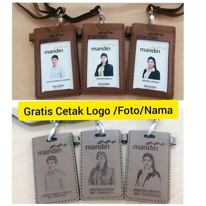 

[[COD]] NAME TAG KULIT CUSTOM FOTO, ID CARD HOLDER KULIT ASLI NAME TAG KULIT KOMPLIT Kode 1434