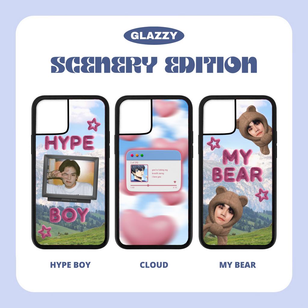 [ scenery edition ] custom phone case kpop anime - thai nct svt zb1 boys planet treasure jjk blue lo