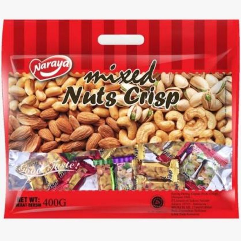 

NARAYA MIXED NUTS CRISP BAG permen enting enting kong theng 400GR