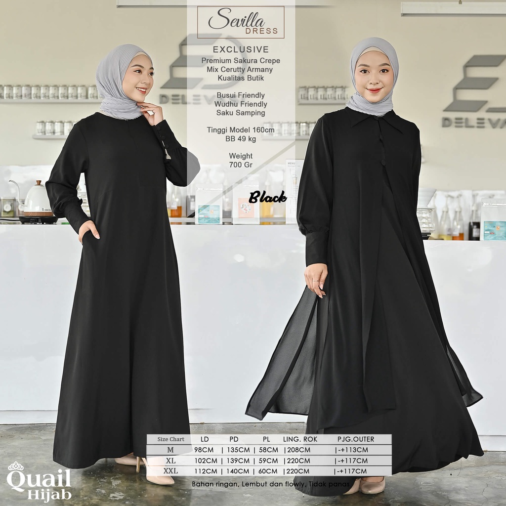 Gamis Sevilla by Quail Hijab