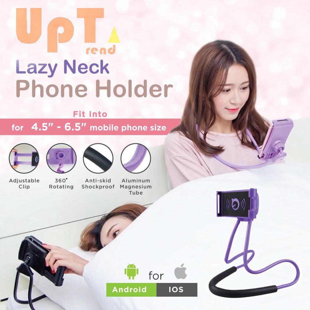 Lazy Neck Phone Holder/Lazy Neck Pod/Holder Leher/Lazy Hanging Neck Phone Stand Mount Neck