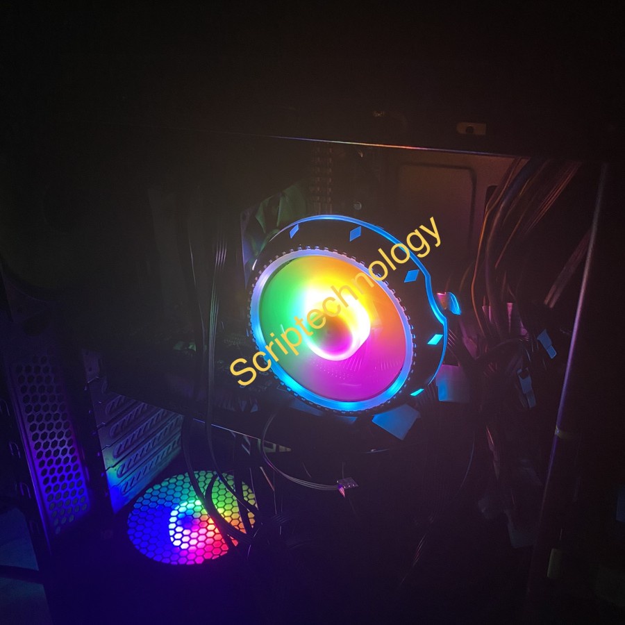 XBT Dragon XB-685 CPU Cooler Gaming RGB Running Full LED