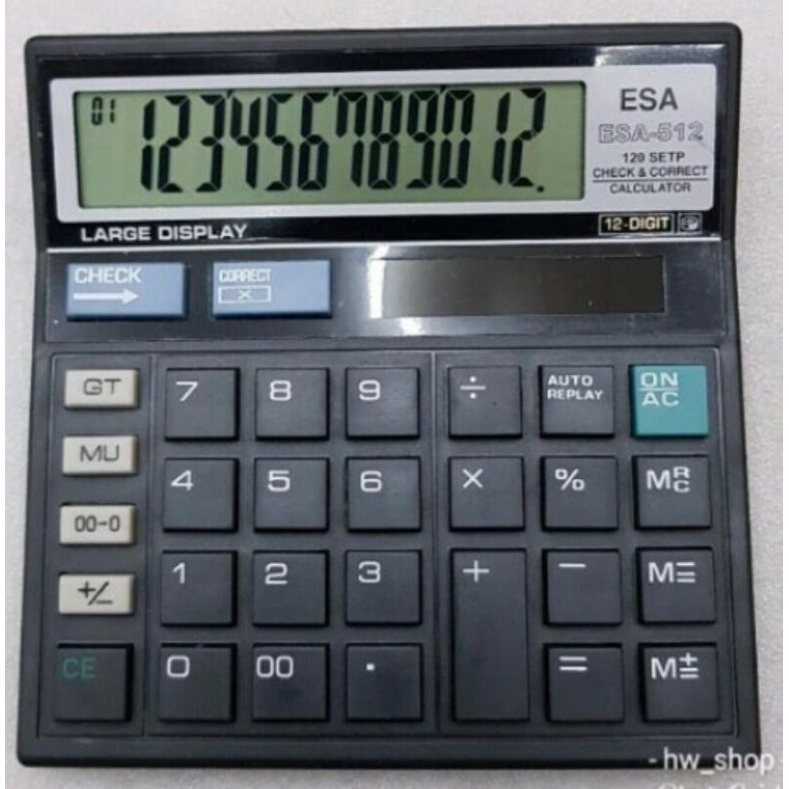 

COD Kalkulator Esa 512 Original 12 digits kalkulator Dagang Free baterai