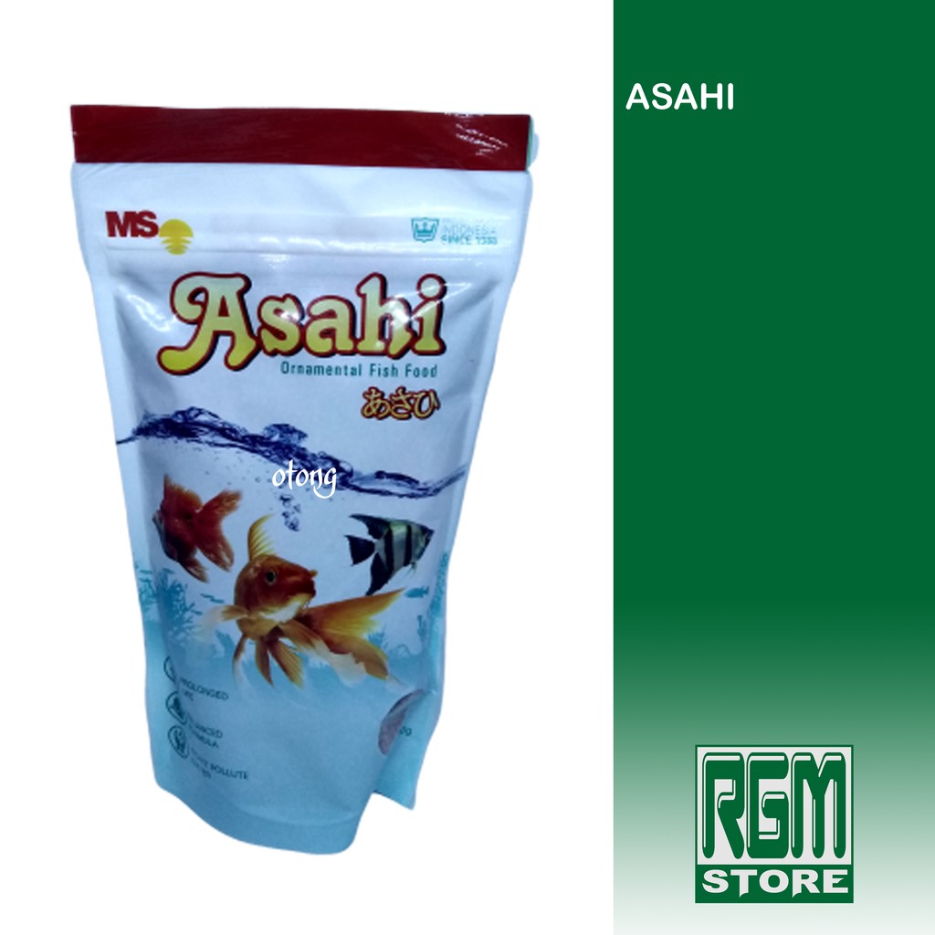 Makanan Pakan pelet Ikan hias kecil koi koki ASAHI 100gr 100 gram