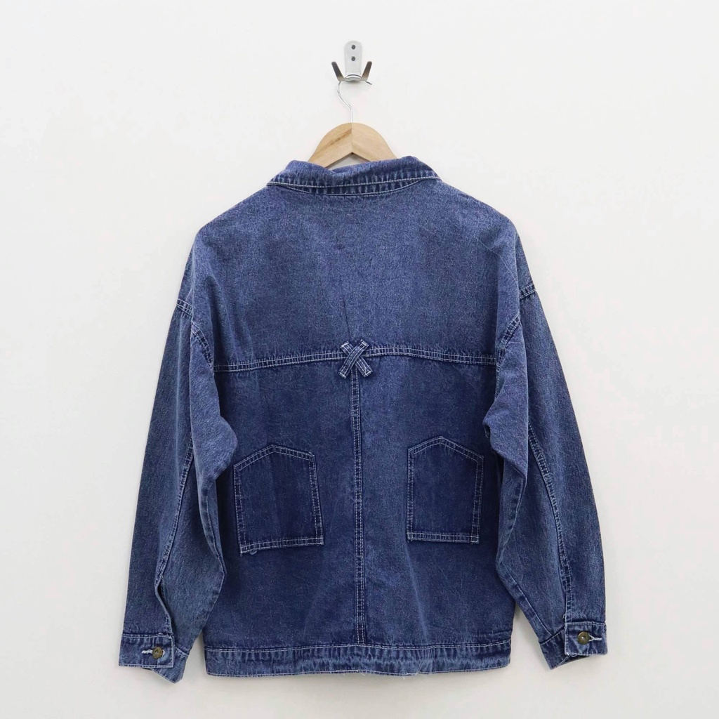 Oversize caryn jacket jeans wanita by Genijeans