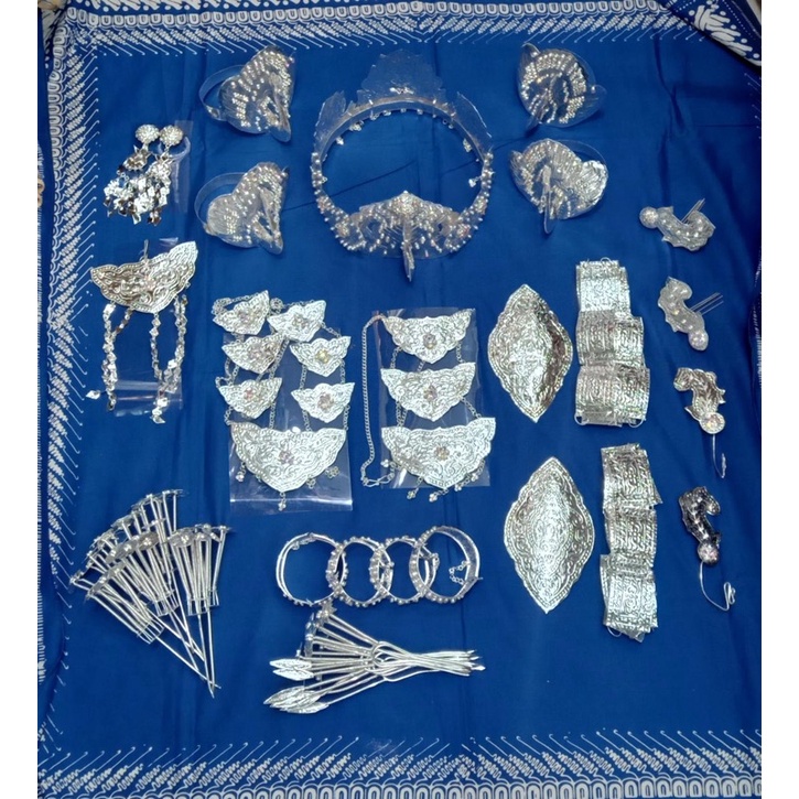 Jangan Pontianak Set Lengkap/ Set Perhiasan jamang Pontianak/ Jamang Pontianak Murah/Siger Pontianak