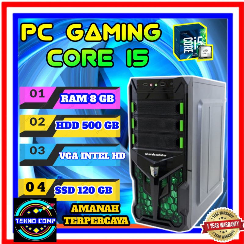 Jual Pc Rakitan Intel Core I Ram Gb Ssd Gb Shopee Indonesia