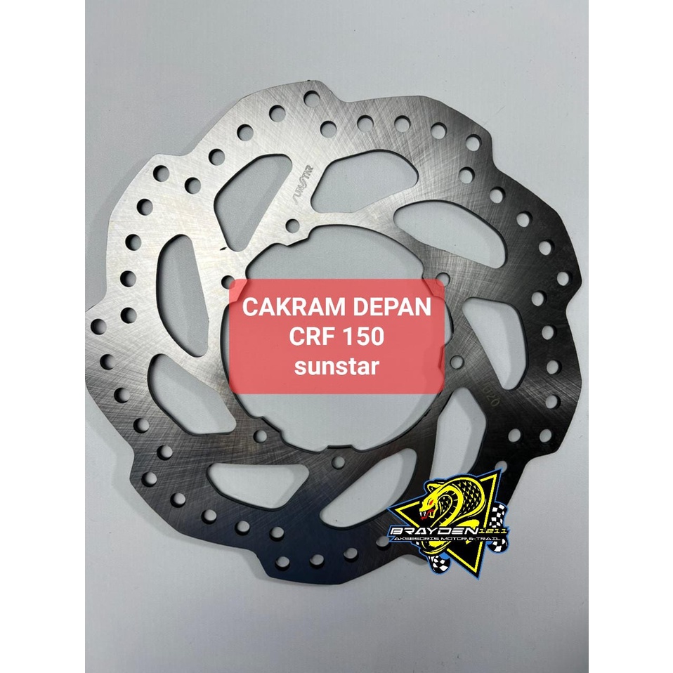 PIRINGAN DISC CAKRAM DEPAN CRF 150 SUNSTAR/CAKRAM SET CRF 150/PIRINGAN HONDA CRF 150