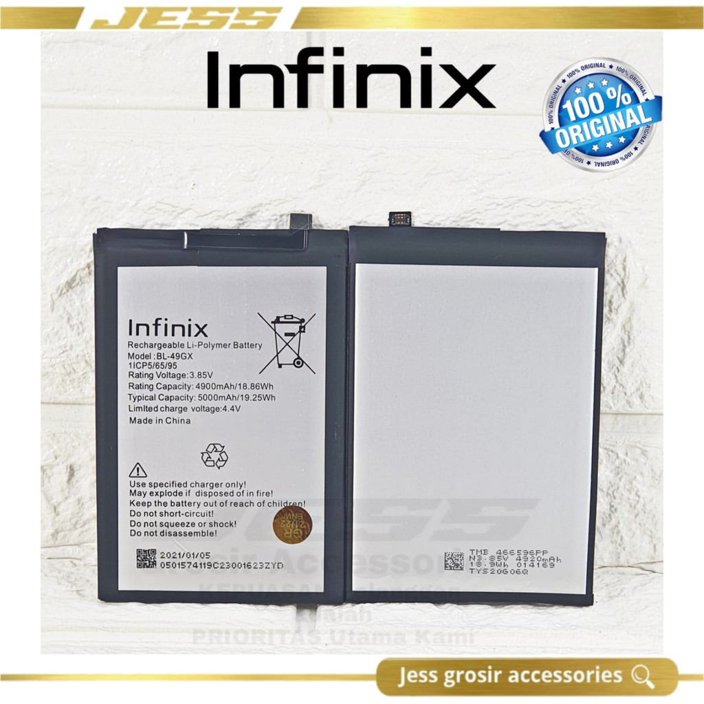 Baterai Battery Original Infinix NOTE 7 X690 X690B Note 7 Lite X656 X656C Kode Batre BL49GX BL-49GX