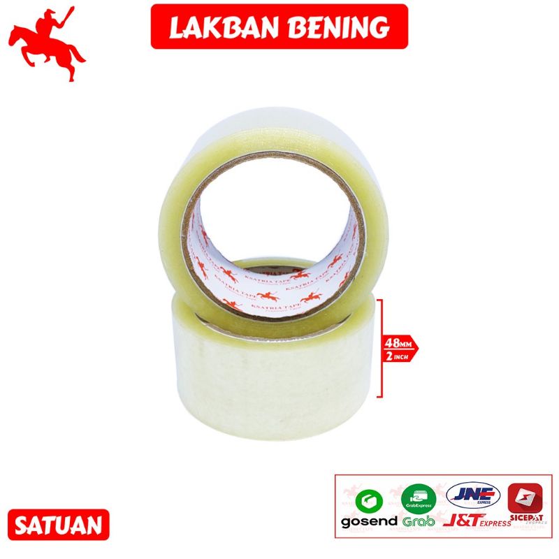 Lakban KSATRIA 2 inch x 90yard / lakban OPP 48mm x 90 yard / lakban OPP lakban setara daimaru