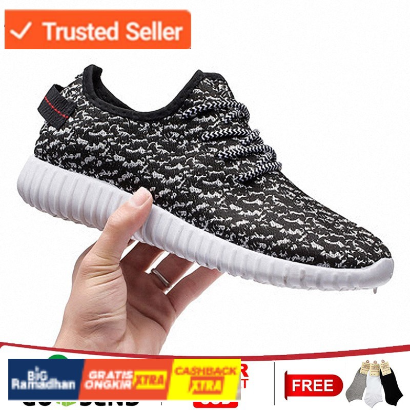 SNEAKERS COWOK HITAM BIRU MISTY  Leedoo Sepatu Pria Import Sepatu Casual Sneakers Running Shoes