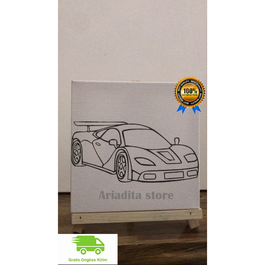 

kanvas lukis sketsa 20x20cm