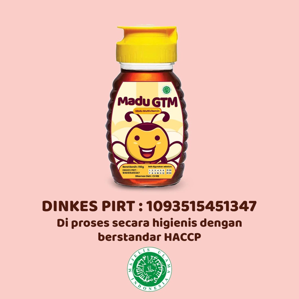 Madu GTM | Madu Anak Bayi | Usia 1 tahun | Original | Penambah Nafsu Makan Anak Bayi Gerakan Tutup Mulut